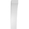Ekena Millwork 3 1/2-in. W x 8-in. D x 16-in. H Thorton Architectural Grade PVC Knee Brace BRCP035X08X16THR - alternate 4
